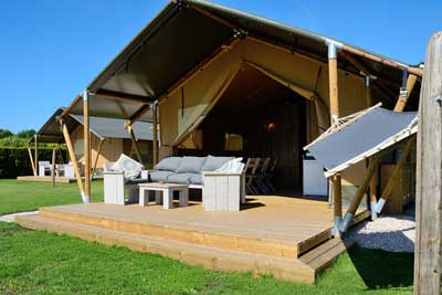 Safaritent te huur op Camping Ketjil in Oostvoorne